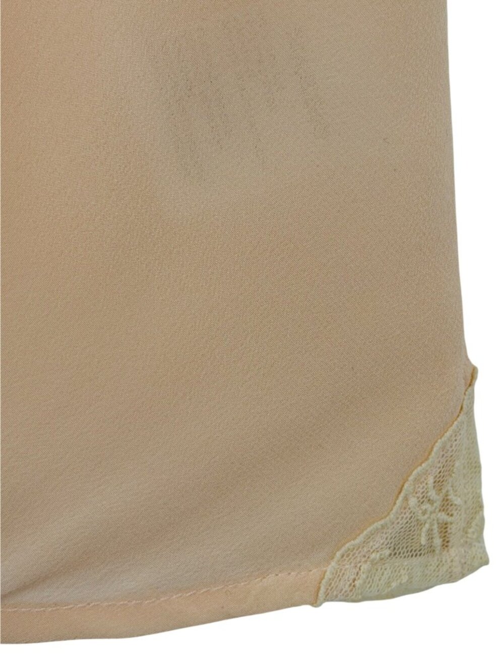 Urban Outfitters Pale Pink Silk Lace Trim Camisole Top | Mid 2010s Romantic Boho - Picture 15 of 16